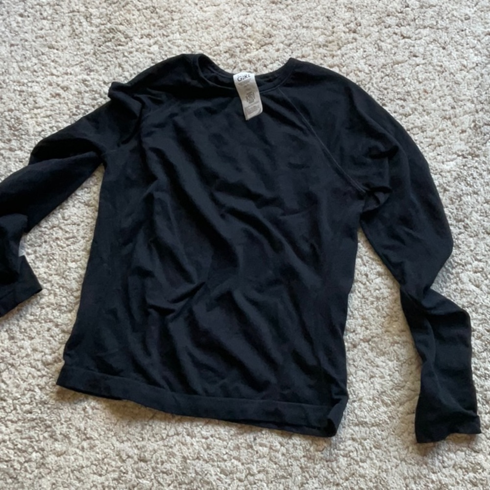 🖤black athleta long sleeves top size m!